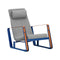 Cite Lounge Chair  option Blue/Lite Grey Fabric