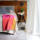 Color Block Throw Blanket