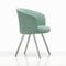 Mikado Dining Arm Chair  option Dumet Pale Blue / Emerald