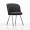 Mikado Dining Arm Chair  option Plano Dark Grey