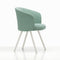 Mikado Dining Armchair  option Dumet Pale Blue/Emerald/Chalk Powder Coated