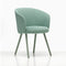 Mikado Dining Armchair  option Dumet Pale Blue/Emerald/Mint Powder Coated