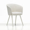 Mikado Dining Armchair  option Nubia Ivory/Pearl/Chalk Powder Coated