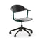 Mynt Plastic Task Chair  option Bottle Green Powder Coated Aluminum