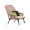 Slow Knit Lounge Chair  option Red / Cream