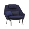 Slow Lounge Chair  option 01 Dark Blue / Credo 08 Dark Blue/Cento 14 Electric Blue