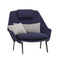 Slow Lounge Chair  option 01 Dark Blue / Credo 13 Salt'n Pepper