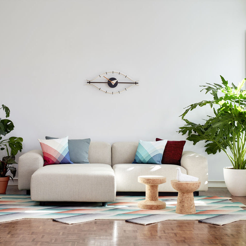 Soft Modular 2-Seater Sofa with Ottoman