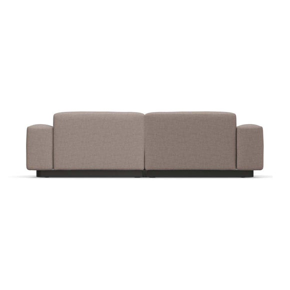 Soft Modular 2-Seater Sofa with Ottoman