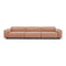 Soft Modular 3-Seater Sofa  option Iroko 2 Salmon