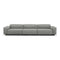 Soft Modular 3-Seater Sofa  option Iroko 2 Silver Gray