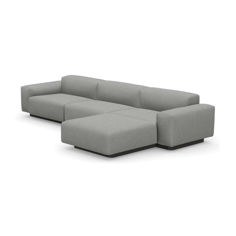Soft Modular 3-Seater Sofa with Chaise Longue