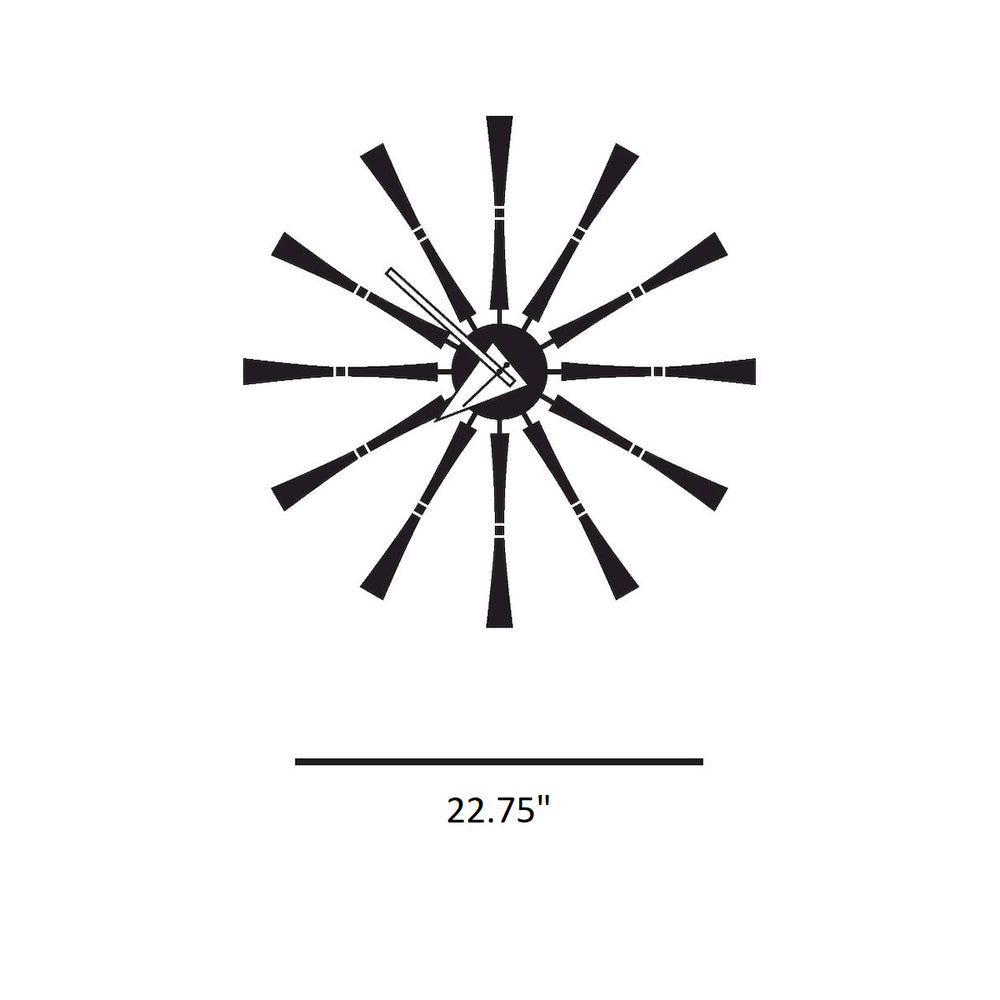 Spindle Wall Clock