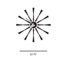Spindle Wall Clock