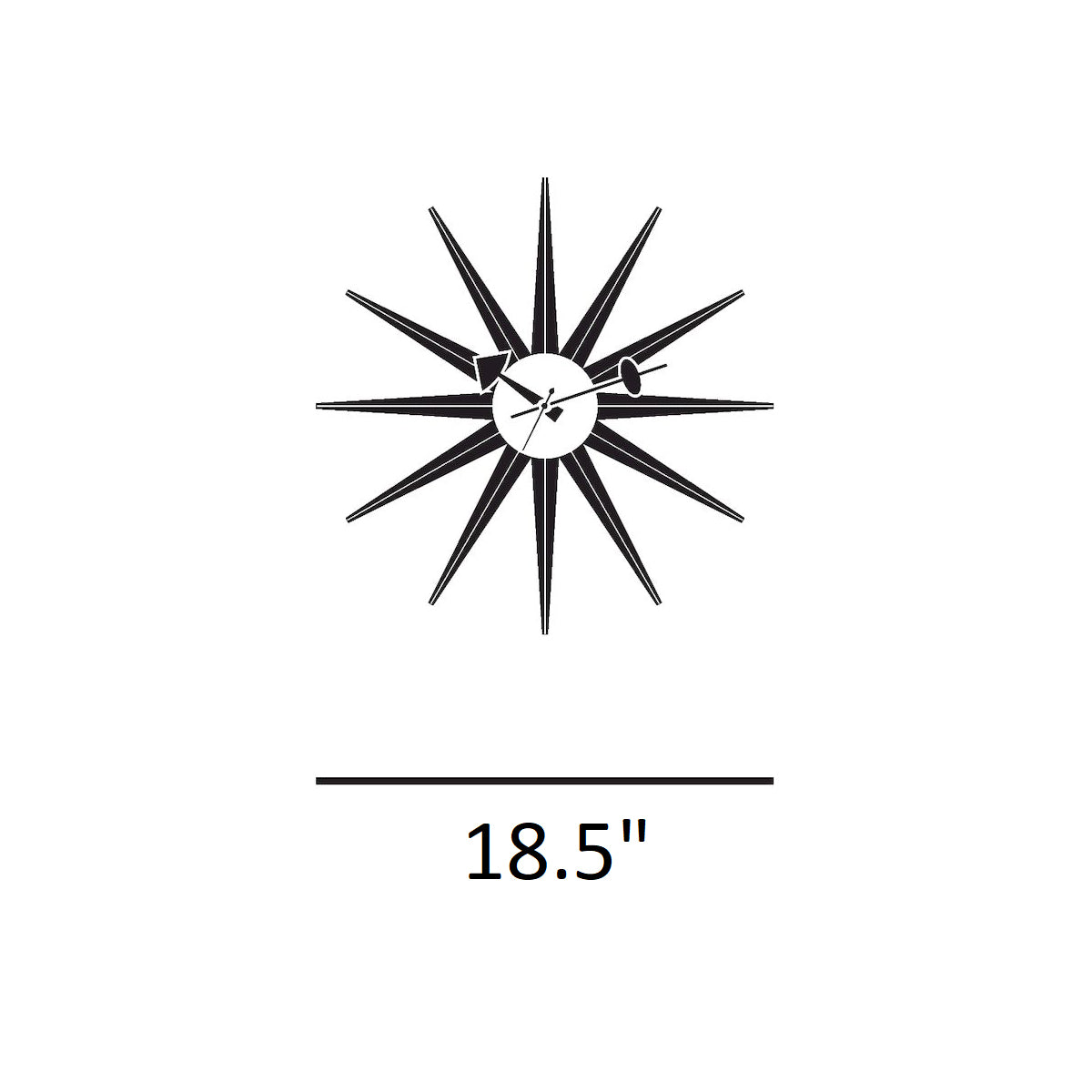Vitra Sunburst Wall Clock - 2Modern