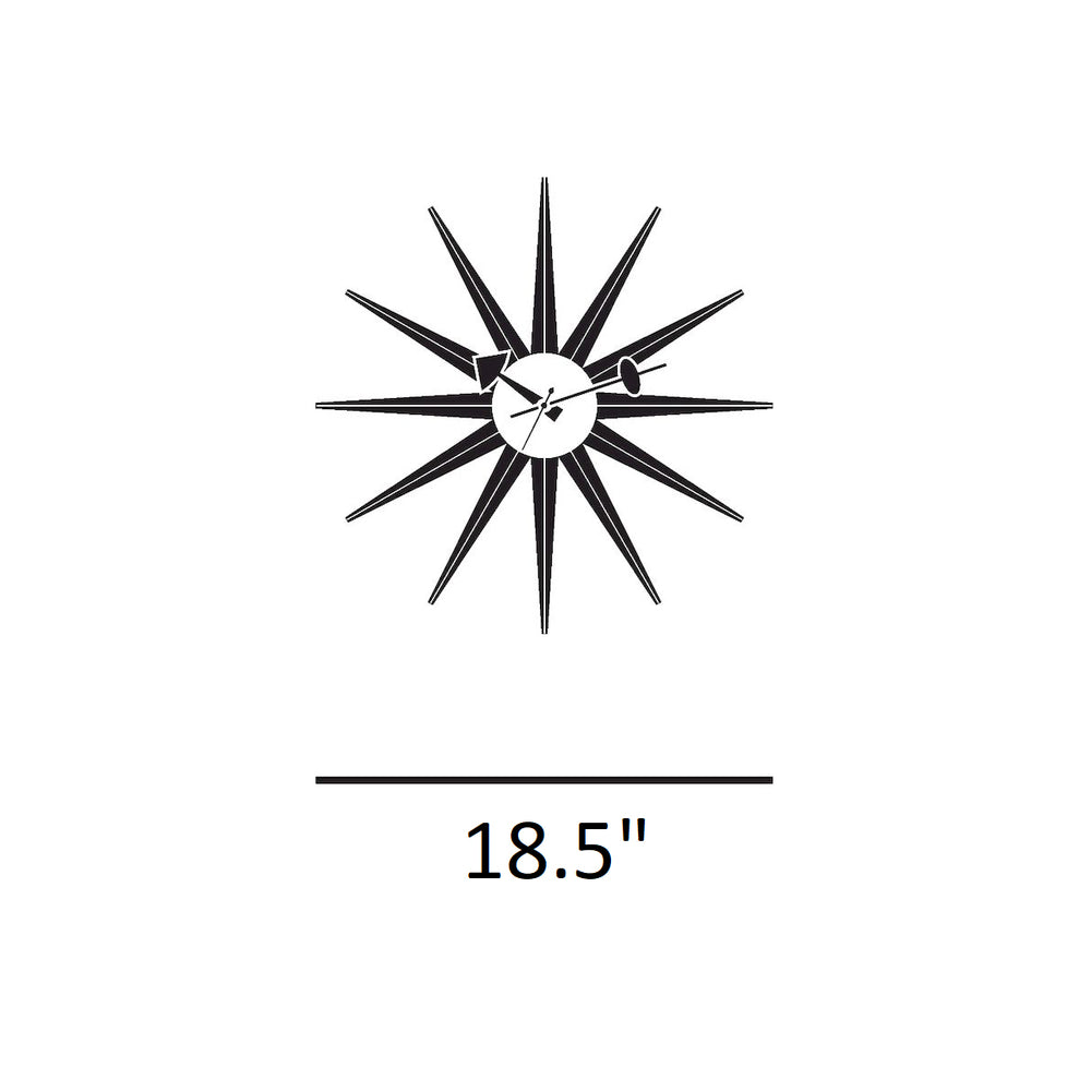 Sunburst Wall Clock