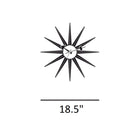 Sunburst Wall Clock