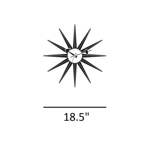 Sunburst Wall Clock