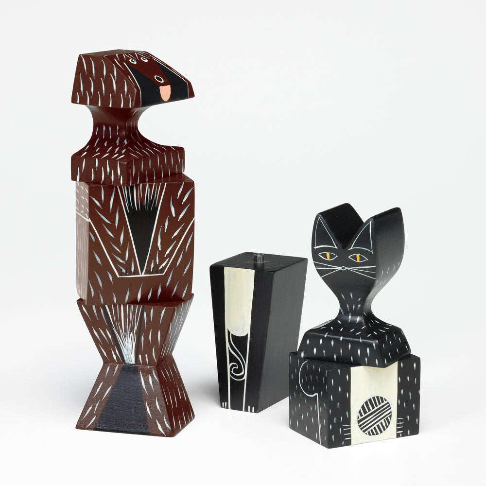 Wooden Doll Dog