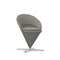 Cone Lounge Chair  option Cento 15 Salt n Pepper / Stainless Steel Brushed