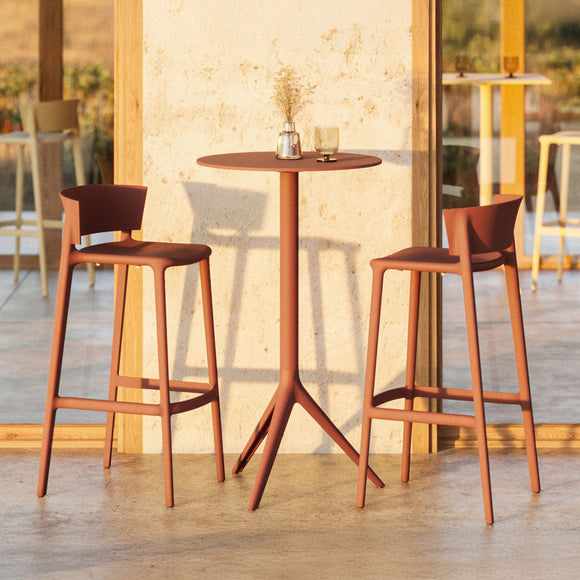Africa Bar and Counter Outdoor Stool (Set of 4)