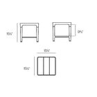 Africa Outdoor HPL Sun Lounger Table with Tray