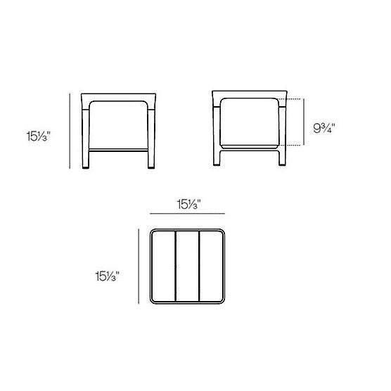 Africa Outdoor HPL Sun Lounger Table with Tray