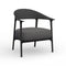 Africa Low Upholsetered Dining Armchair  option Portonovo 10164 / Black