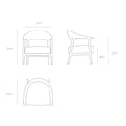 Africa Low Upholsetered Dining Armchair
