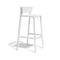 Africa Bar and Counter Outdoor Stool (Set of 4)  option White