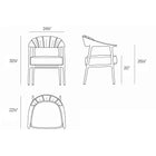 Africa Padded Upholstered Outdoor Armchair