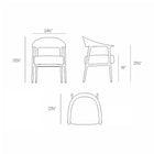 Africa Upholstered Outdoor Dining Armchair (Set of 2)