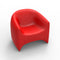 Blow Lounge Chair  option Purjai Red