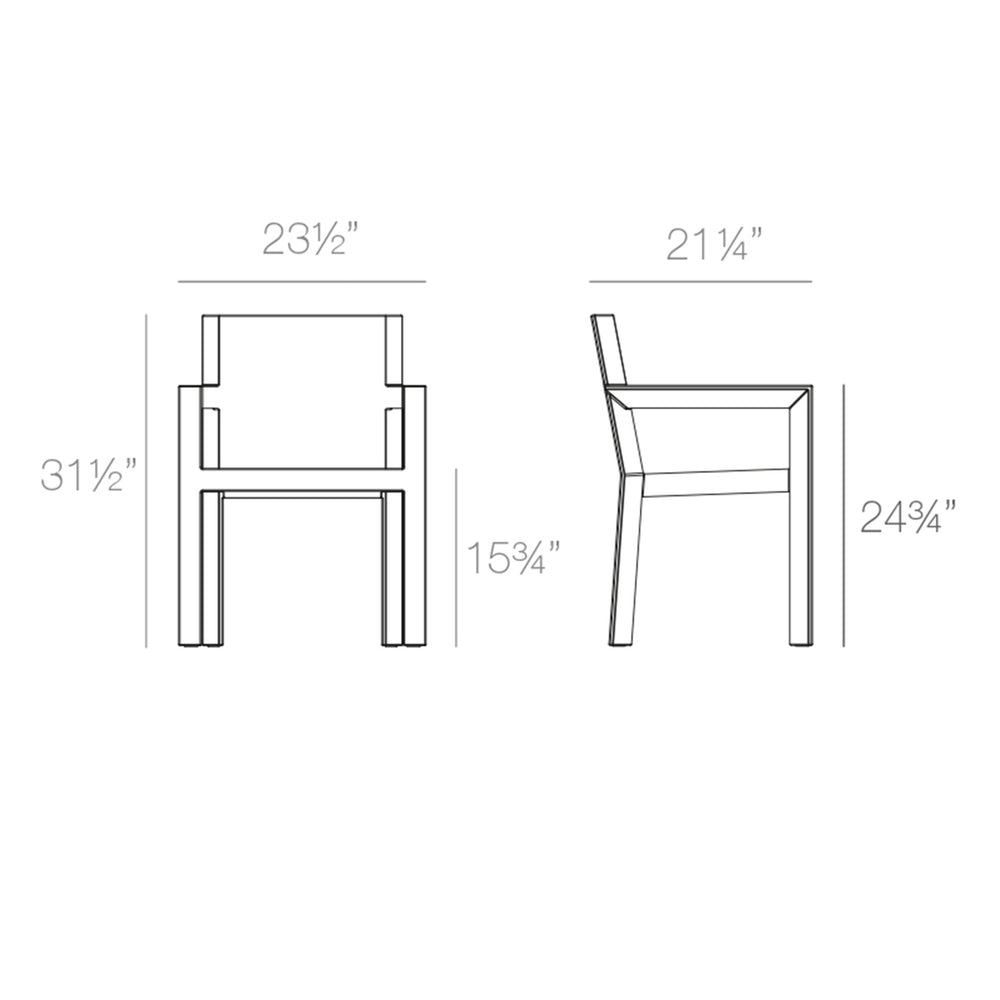 Frame Outdoor Dining Armchair