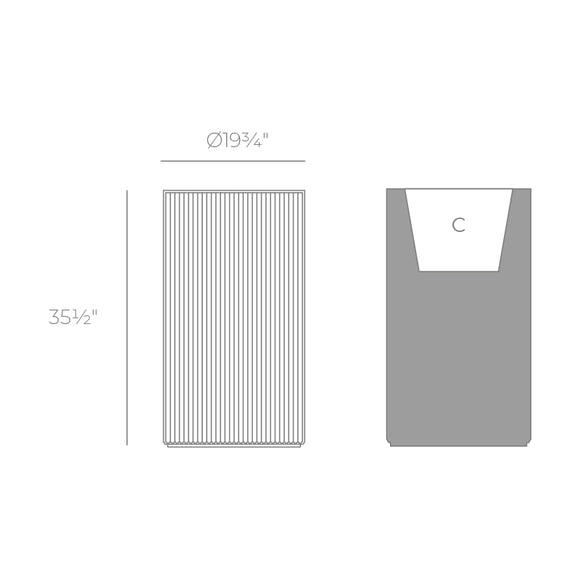 Gatsby Cylinder Planter