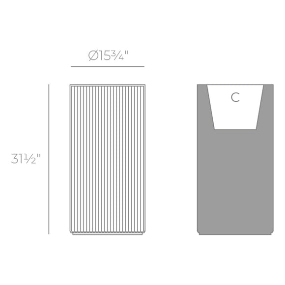 Gatsby Cylinder Planter