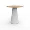 Gatsby Outdoor Dining Table  option White / Oak 2