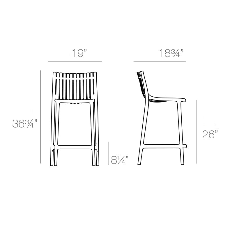 Ibiza Outdoor Bar and Counter Stool (Set of 4)