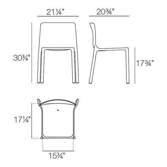 Kes Outdoor Side Chair (Set of 4)
