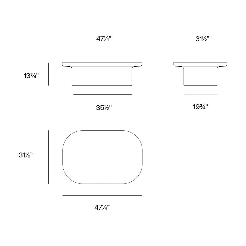 Luna Outdoor Coffee Table