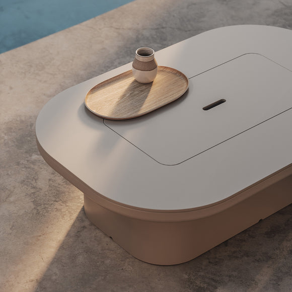 Luna Outdoor Coffee Table with Storage