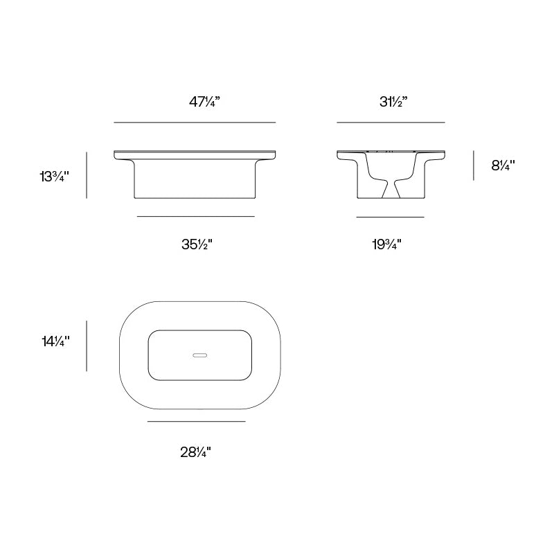 Luna Outdoor Coffee Table with Storage