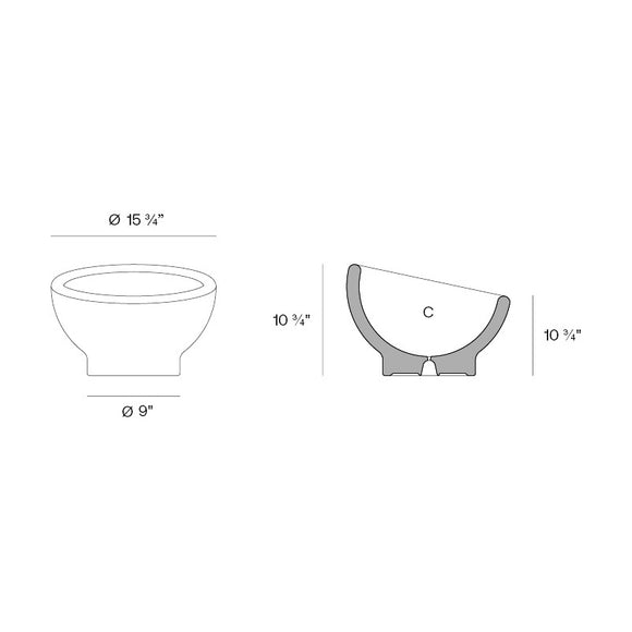 Luna Outdoor Planter