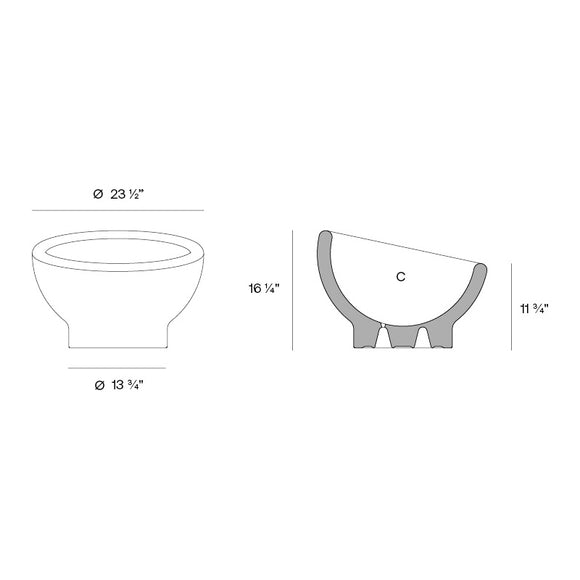 Luna Outdoor Planter