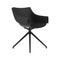 Manta Swivel Armchair (Set of 2)  option Basic Black