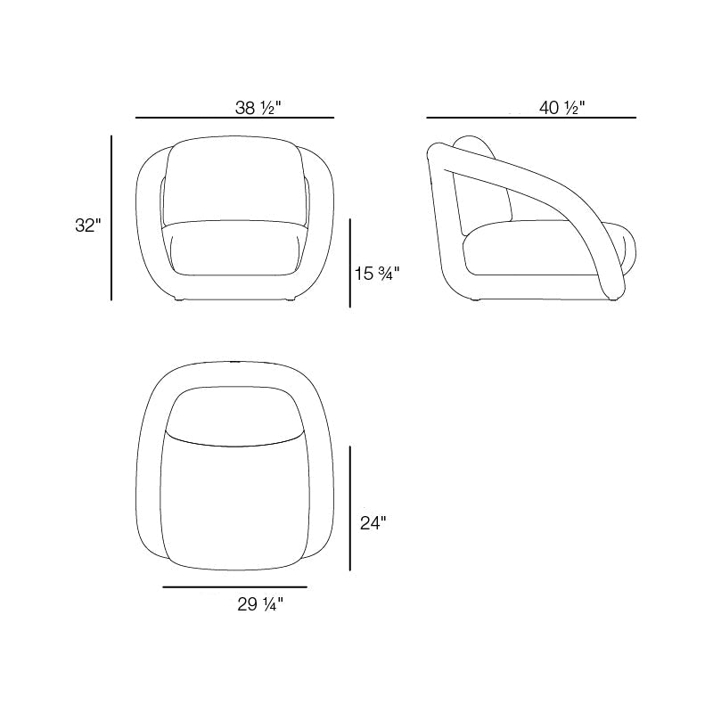 Mel Outdoor Lounge Armchair