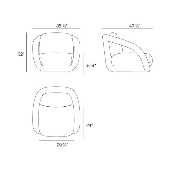 Mel Outdoor Lounge Armchair