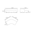 Milos 60-Degree Corner Outdoor Sectional Module