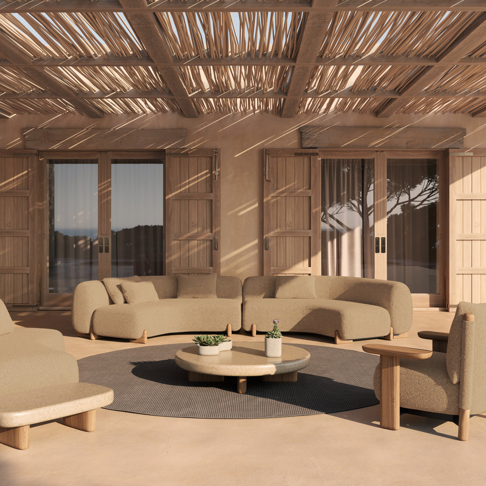 Milos 60-Degree Corner Outdoor Sectional Module