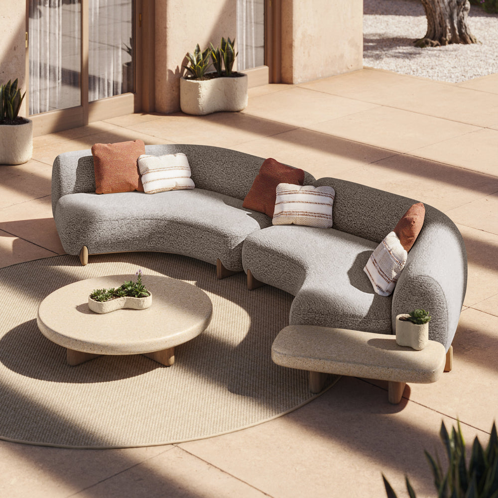 Milos 60-Degree Corner Outdoor Sectional Module